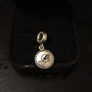 Silver Miami Dolphins Pandora Charm